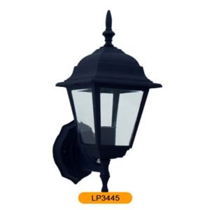 LP3445 Lámpara de pared tipo farol negro