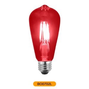 BO0702L Bombilla vintage rojo  5w