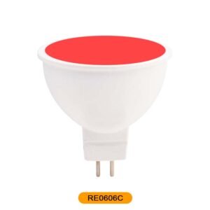 RE0606C Reflector MR16 5w rojo opaco