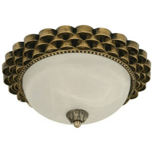 LT3007 2 Lámpara de Techo 13" Bronce Antiguo 2 Luces