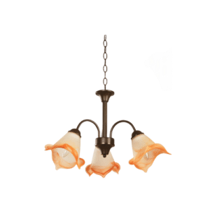 LC0204 LÁMPARA COLGANTE ROSAS 3 LUCES