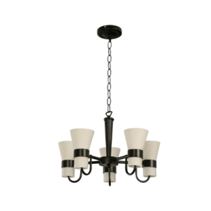 LC0609 LÁMPARA COLGANTE 5 LUCES CHOCOLATE