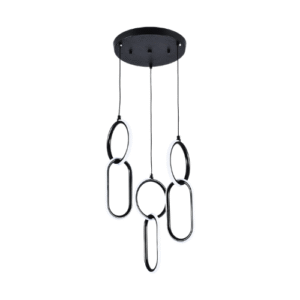 LC1807 LÁMPARA COLGANTE LED NEGRA 3 TONOS DE LUZ