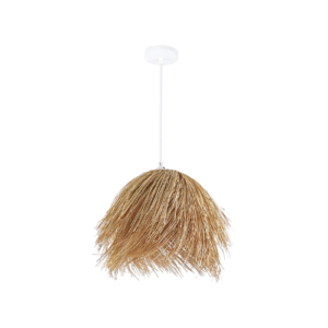 LC2933 LÁMPARA COLGANTE RATTAN COLOR MADERA, 1 LUZ