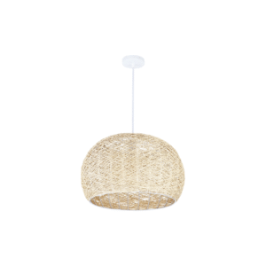LC2934 LÁMPARA COLGANTE RATTAN CLARO 1 LUZ