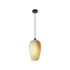 LC2942 LÁMPARA COLGANTE BAMBOO RATTAN MADERA, 1 LUZ