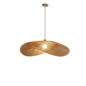 LC2948 LÁMPARA COLGANTE RATTAN COLOR MADERA, 1 LUZ