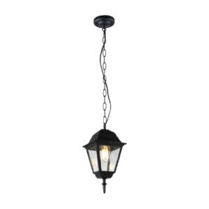 LC3809 Lámpara colgante farol exterior negra