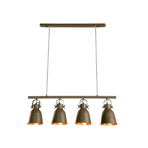 LC3950 Lámpara colgante 4 luces color negro