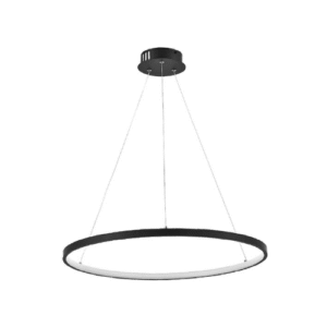LC5612 LÁMPARA COLGANTE LED 25W CIRCULO NEGRO LUZ CALIDA