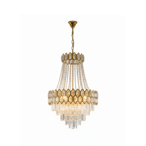 LC5613 LÁMPARA COLGANTE  9 LUCES CRISTAL