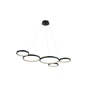 LC5613A LÁMPARA COLGANTE LED 78W 6 AROS LUZ CÁLIDA