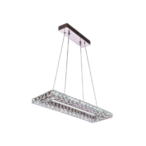 LC5616 Lámpara colgante rectangular cristal premium