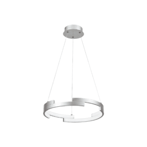 LC5618 LÁMPARA COLGANTE LED 48W SILVER, LUZ AMARILLA