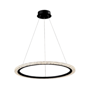 LC5682 LÁMPARA COLGANTE LED CIRCULO NEGRO 37W 30K