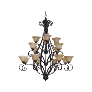 LC5714 LÁMPARA COLGANTE CHOCOLATE 16 LUCES E27