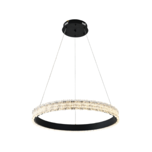 LC5778 LÁMPARA COLGANTE LED 70W 1 ARO, NEGRO, LUZ CÁLIDA