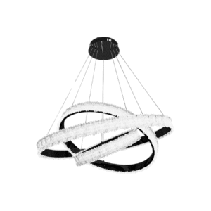 LC5780 LÁMPARA COLGANTE LED 210W 3 ANILLOS ACRILICO, LUZ CÁLIDA
