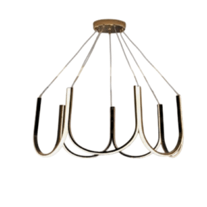 LC5816 LAMPARA COLGANTE LED BRAZOS DORADOS, 3 TONOS DE LUZ