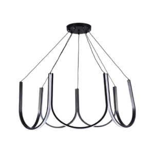 LC5820 LAMPARA COLGANTE LED BRAZOS NEGRO, 3 TONOS DE LUZ