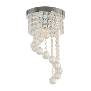 LT1519 LÁMPARA COLGANTE CROMADO 1 LUZ E27