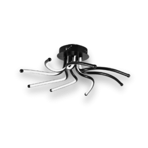 LT2107 LÁMPARA DE TECHO LED NEGRA, BRAZOS, 3 TONOS DE LUZ