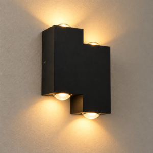 LP3301 LÁMPARA DE PARED ESCALÓN NEGRO