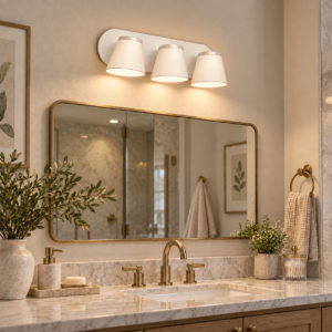LB0505 LÁMPARA DE BAÑO BLANCA 3 LUCES