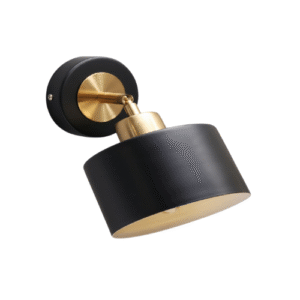 LK3022 LÁMPARA DE PARED/SPOT DORADO NEGRO 1 LUZ