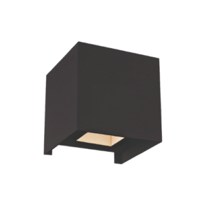 LP1541 LÁMPARA DE PARED 3W CUBO NEGRO, LUZ CÁLIDA