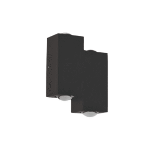 LP3301 LÁMPARA DE PARED LED 4W ESCALON NEGRO, LUZ CÁLIDA