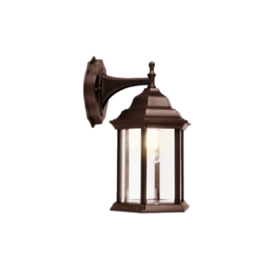 LP3470 FAROL DE PARED CUADRADO CAFE