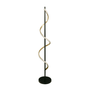 LP5920 LÁMPARA DE PIE LED 15W BLACK & GOLD, LUZ CÁLIDA