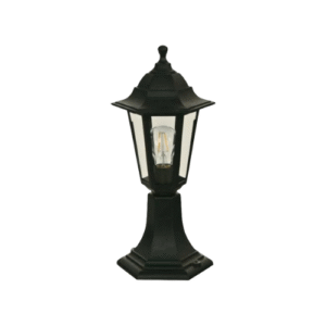 LP6711 LÁMPARA MINI POSTE FAROL NEGRO 1 LUZ