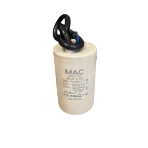 CP0322A CAPACITOR DE MARCHA 40UF 220VAC BLANCO