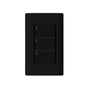 IN2025 INTERRUPTOR TRIPLE 3 VÍAS NEGRO STANDARD
