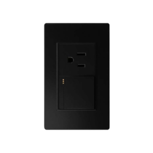 IN2027 INTERRUPTOR + TOMACORRIENTE NEGRO STAND