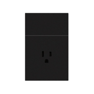 IN2067 INTERRUPTOR + TOMACORRIENTE NEGRO PREMIUM