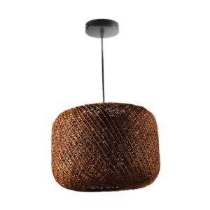 LC2932 LÁMPARA COLGANTE RATTAN OSCURO 1 LUZ