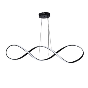 LC4220 LÁMPARA COLGANTE LED NEGRA, 3 TONOS DE LUZ