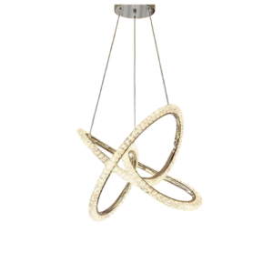 LC5840 LÁMPARA COLGANTE LED CROMO 3 TONOS DE LUZ, CONTROL REMOTO