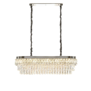 LC5842 LÁMPARA COLGANTE LED CRISTAL CROMO 3 TONOS DE LUZ