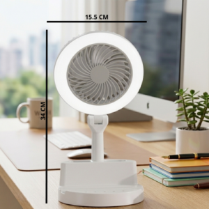 LM2517 LÁMPARA DE MESA LED CON VENTILADOR BLANCO
