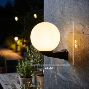 LP2315 LÁMPARA DE PARED EXTERIOR NEGRA 1XE27