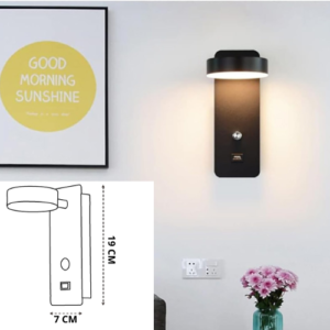 LP2517 LÁMPARA DE PARED LED 5W NEGRA