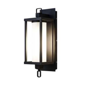 LP3483  LÁMPARA DE PARED EXTERIOR NEGRA 1 LUZ