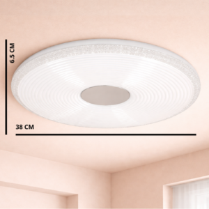 LT1722 LÁMPARA DE TECHO LED 18W CROMO 3 TONOS DE LUZ