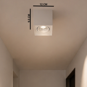LT5432 LÁMPARA DE TECHO CUBO 1LUZ GU10 ALUMINIO