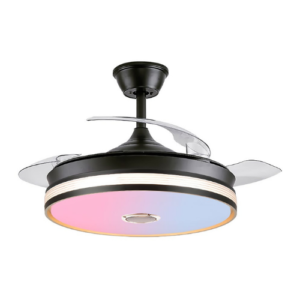 LV0534 VENTILADOR DE TECHO 42" NEGRO 3 TONOS DE LUZ