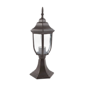 LP6108 LÁMPARA MINI POSTE FAROL CAFÉ REDONDO 2 LUCES E27